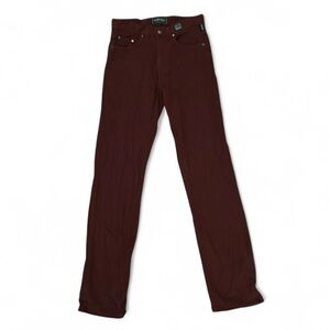 Vintage Versace Deep Burgundy Cotton Pants